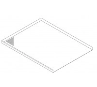 Деко Italbakery 600x400х20 алюм. з трьома бортами