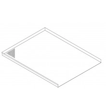 Деко Italbakery 600x400х20 алюм. з трьома бортами