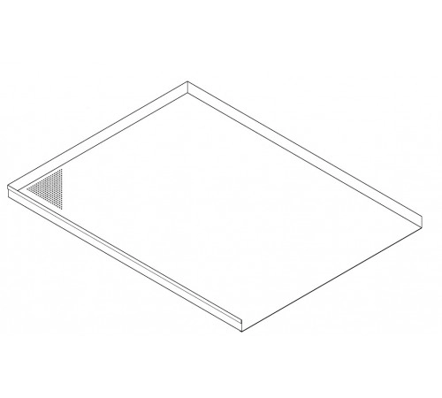 Деко Italbakery 600x400х20 алюм. з трьома бортами