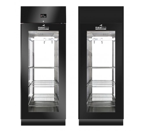 Шафа холодильна Meatico AC9608 STG GREEN MEAT 700 BLACK PANORAMA