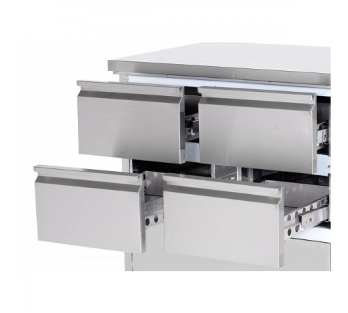 Холодильний стіл GGM Gastro KTS227AND #3 #SBS1212 - 2,2 x 0,7м