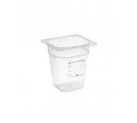 Гастроємність HACCP з поліпропілену GN 1/6 (H) 100 мм