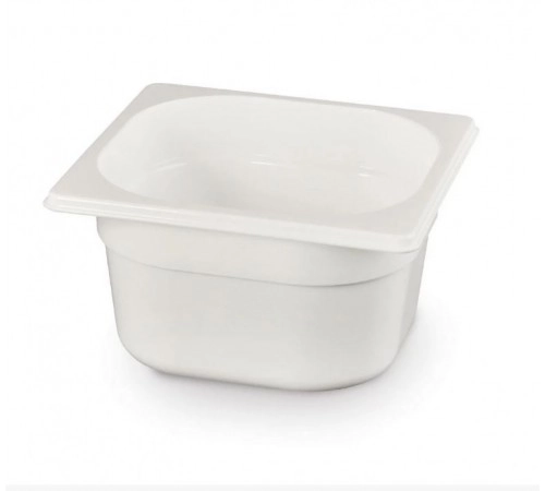 Гастроємність із білого полікарбонату GN 1/6 (H) 65 мм