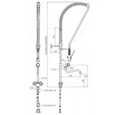 Душуючий пристрій Hendi 970515