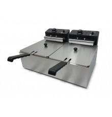 Фритюрниця підвійна електрична професійна GoodFood EF66 BLACK