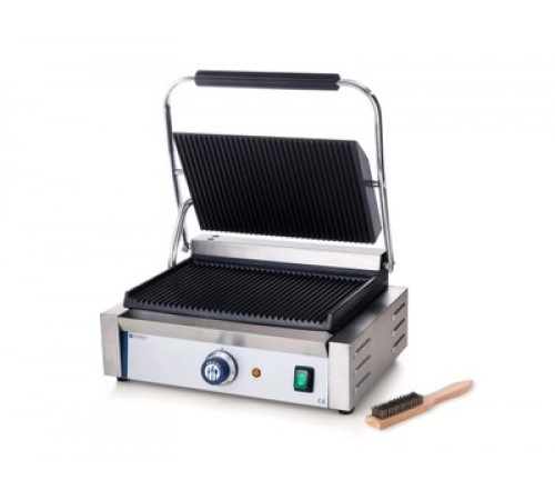 Гриль контактний Hendi Верхня і нижня поверхня рифлені