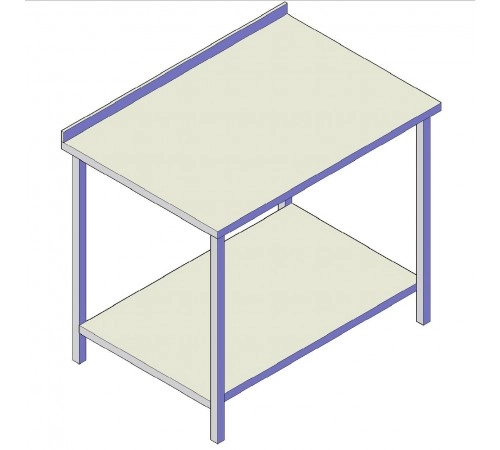 Стіл виробничий з нижньою поліцею проф 430