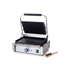 Гриль контактний Hendi Верхня поверхня рифлені, нижня-гладка.