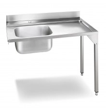 Стіл приставний з мийкою лівосторонній Smeg WT02L