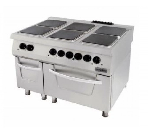 Промислова електрична плита 6 конфорок з духовкою OZTI OSOEF 8090
