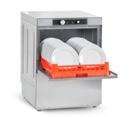 Посудомийна машина фронтальна ASBER GE-500 DD | Професійна, 500x500 мм, механічне управління, 3.4 кВт | BU HORECA