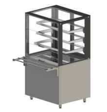 Вітрина холодильна ВХЛРН-1,5 1500 мм | Скляна, +1°...+7°C, динамічна, Cubigel
