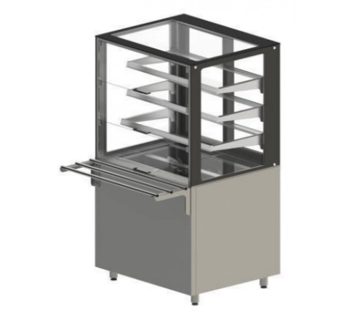 Вітрина холодильна ВХЛРН-1,5 1500 мм | Скляна, +1°...+7°C, динамічна, Cubigel