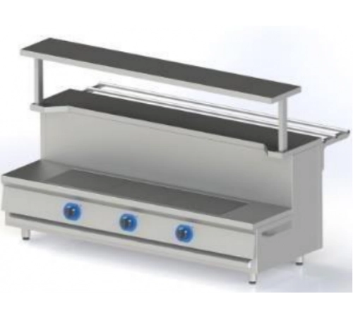 Марміт перших страв МПЛРНкВ-4 1800 мм | Професійний, 12 кВт, 380В, з надбудовою