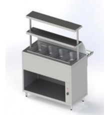 Марміт других страв МЛРН-4 1500 мм | Професійний, сухий тен, +30°...+90°C, 220 В