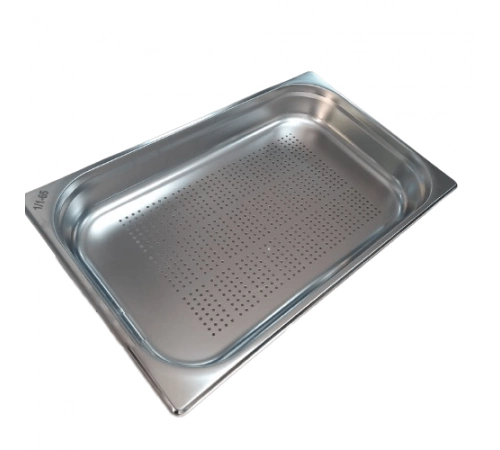 Гастроємність Brillis перфорована н/с без ручок 1/1x65mm, Ø 3 mm