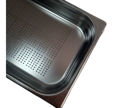 Гастроємність Brillis перфорована н/с без ручок 1/1x65mm, Ø 3 mm