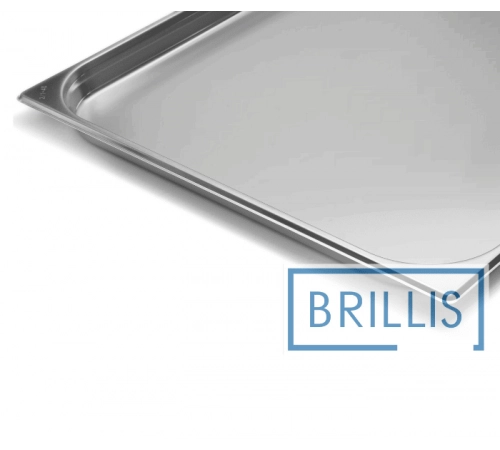 Гастроємність Brillis н/ж сталь GN 2/1-40 мм (650х530х40мм)