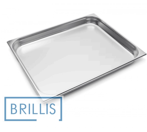 Гастроємність Brillis н/ж сталь GN 2/1-65 мм (650х530х65мм)