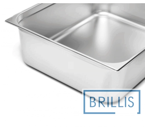 Гастроємність Brillis н/ж сталь GN 2/1-200 мм (650х530х200мм)