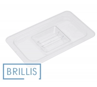 Кришка з полікарбонату GN 1/4 Brillis (265х162)