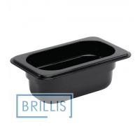 Гастроємність РС 1/9-65 мм із полікарбонату Brillis (108х176х65) чорна