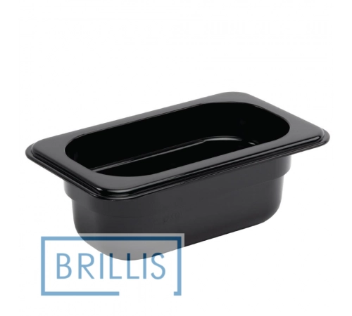 Гастроємність РС 1/9-65 мм із полікарбонату Brillis (108х176х65) чорна