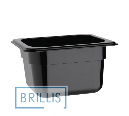 Гастроємність РС 1/9-100 мм із полікарбонату Brillis (108х176х100) чорна
