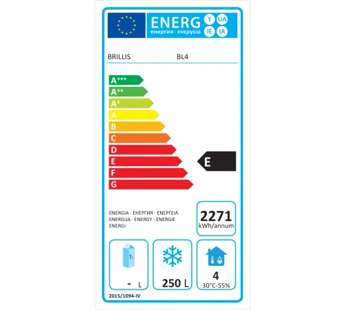 Морозильна шафа BRILLIS BL4-R290