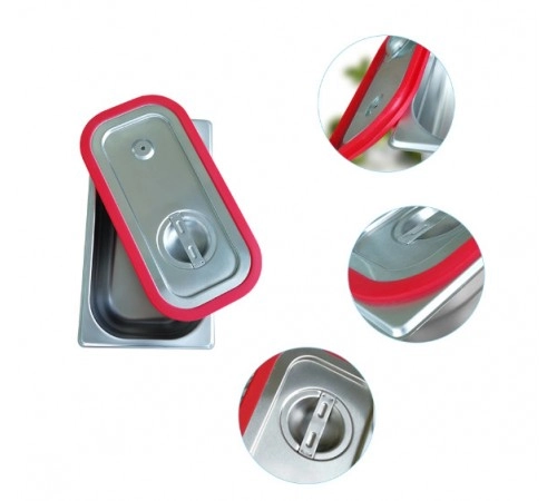 Кришка н/ж Brillis GN 1/3 з силіконовим ущільнювачем для гастроємностей