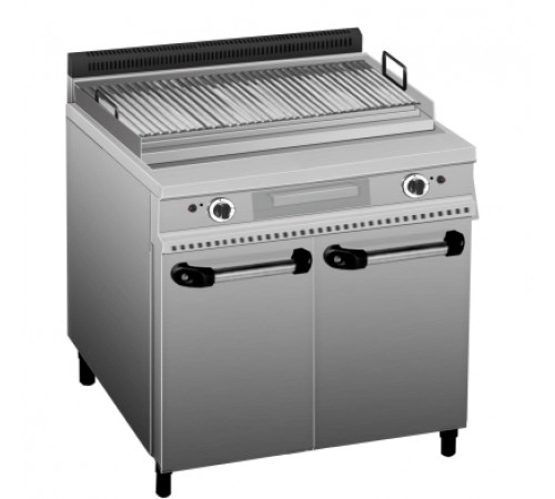 Гриль лавовий газ. Inox Electric PL/4 700