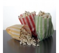 Пакет паперовий для попкорну 7.26 із зеленою смугою