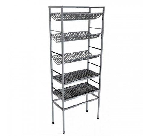 Стелажі для сушіння посуду 5 рядів