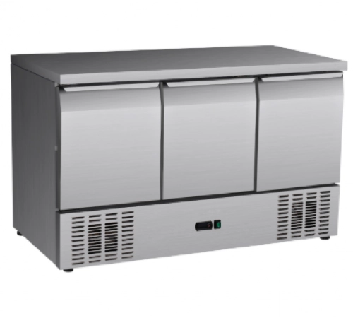 Холодильний стіл BRILLIS S903T | 3 двері, нержавійка | Гарантія 2 роки