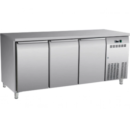 Стіл морозильний BRILLIS СN3100 | 3 двері, 418 л, Нержавіюча сталь