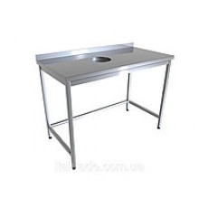 Стіл виробничий з відв. для харчових відходів Економ 304