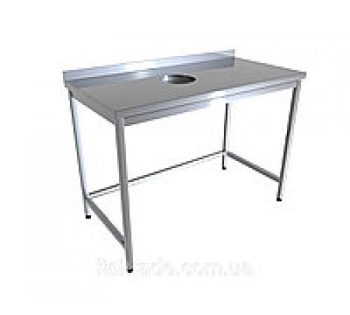 Стіл виробничий з відв. для харчових відходів Проф 430
