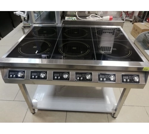 Плита індукційна підлогова 6 конфорок