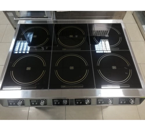 Плита індукційна підлогова 6 конфорок з бортом