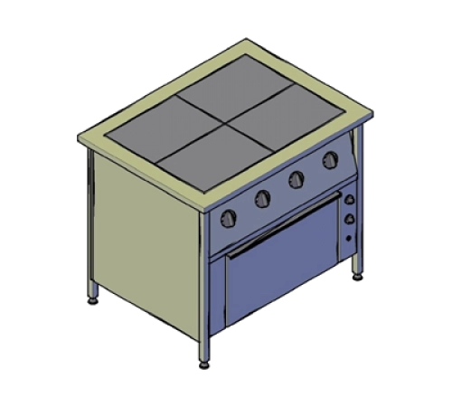 Плита електрична ПЕ-4Д (економ)