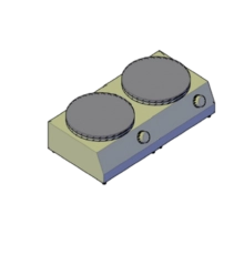 Млиниця професійна електрична 2-х постова