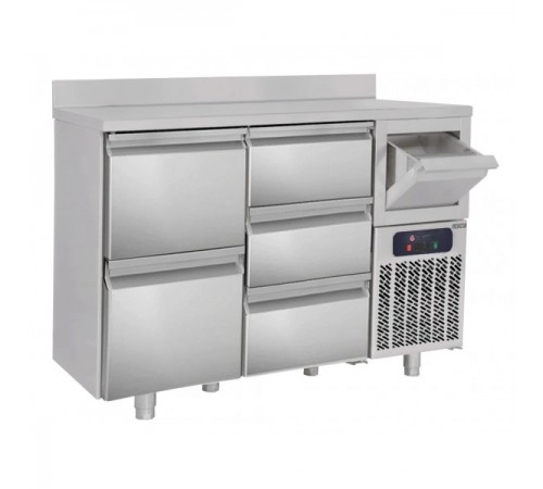 Холодильний стіл барний - 1,6 x 0,6 м BGKF156A #SBGKF1213