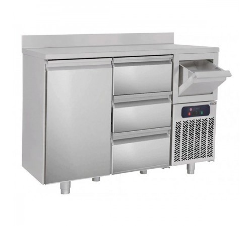 Холодильний стіл барний - 1,6 x 0,6 м BGKF156A #SBGKF13