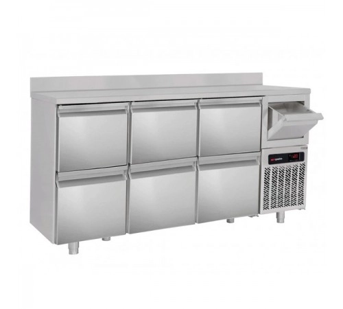 Холодильний стіл барний - 2,1 x 0,6 м BGKF216D # 3 #SBGKF12