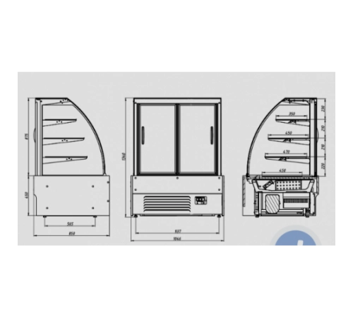 Кондитерська витрина VDL108