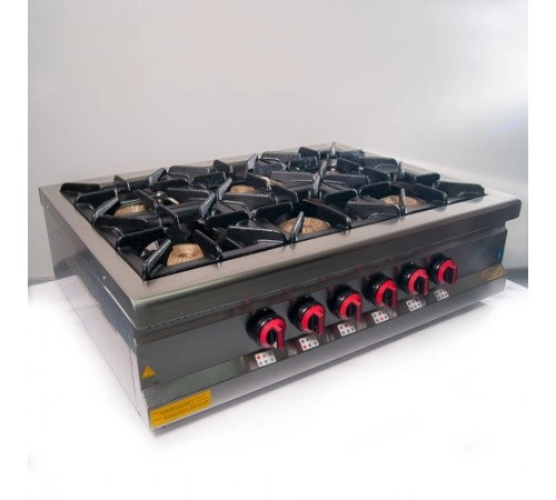 Плита 6-ти конфоркова настільна МО15-6N