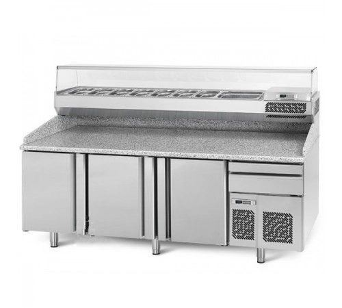 Холодильний стіл для піци - 2,3 x 0,8 м