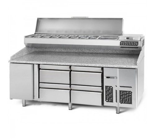 Холодильний стіл для піци - 1,9 x 0,7 м