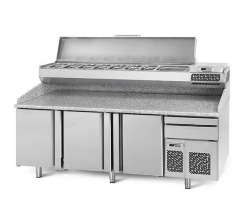 Холодильний стіл для піци - 2,3 x 0,8 м