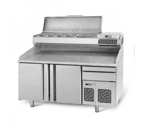 Холодильний стіл для піци - 1,7 x 0,8 м